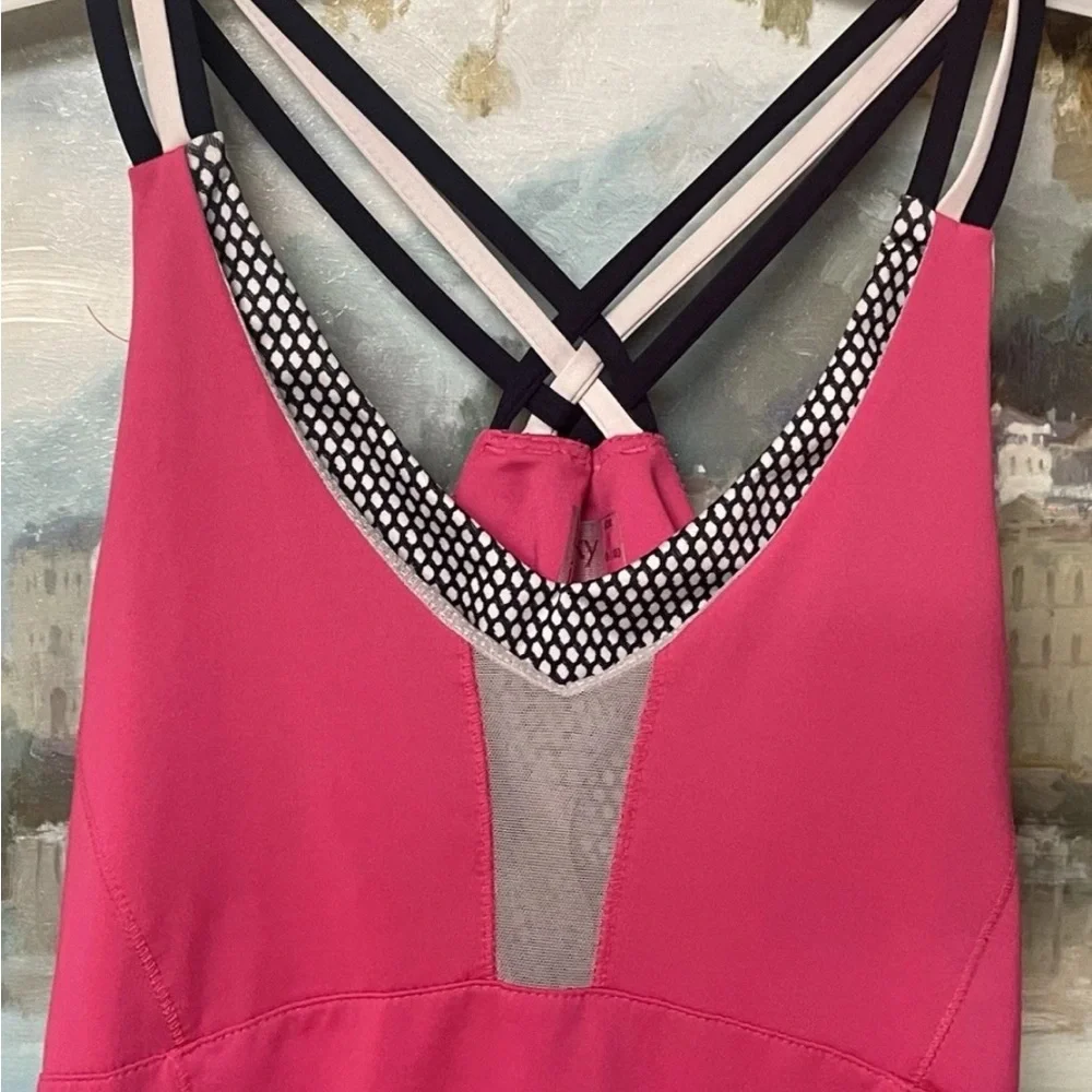 Lucky in Love Vibrant Pink Camisole with Strappy Detail - Picture 3 of 8